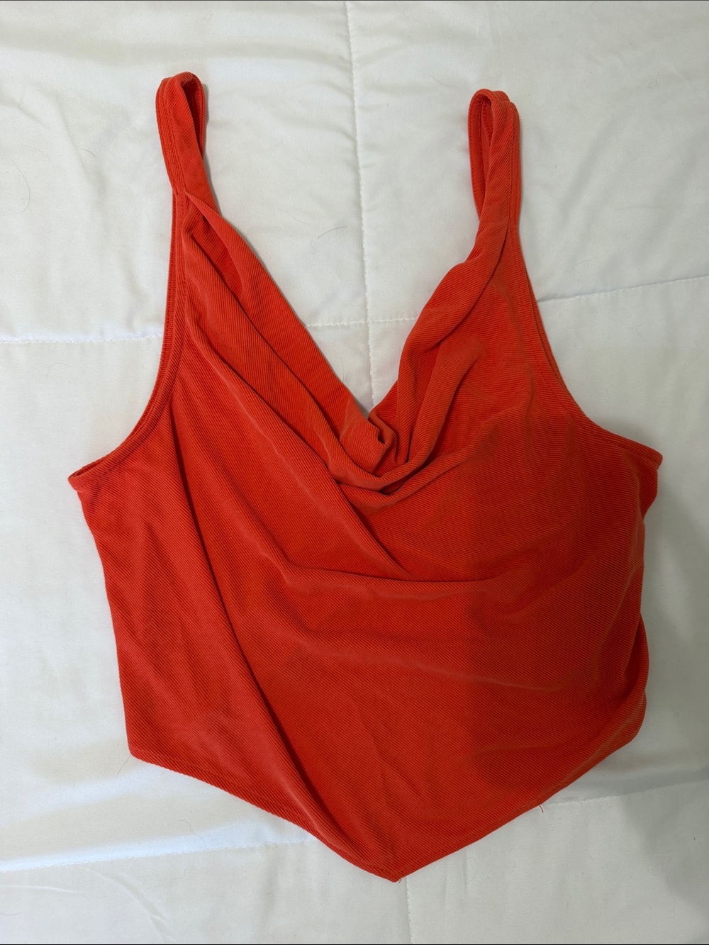 Urban Outfitters Orange Red Cowl Neck Camisole